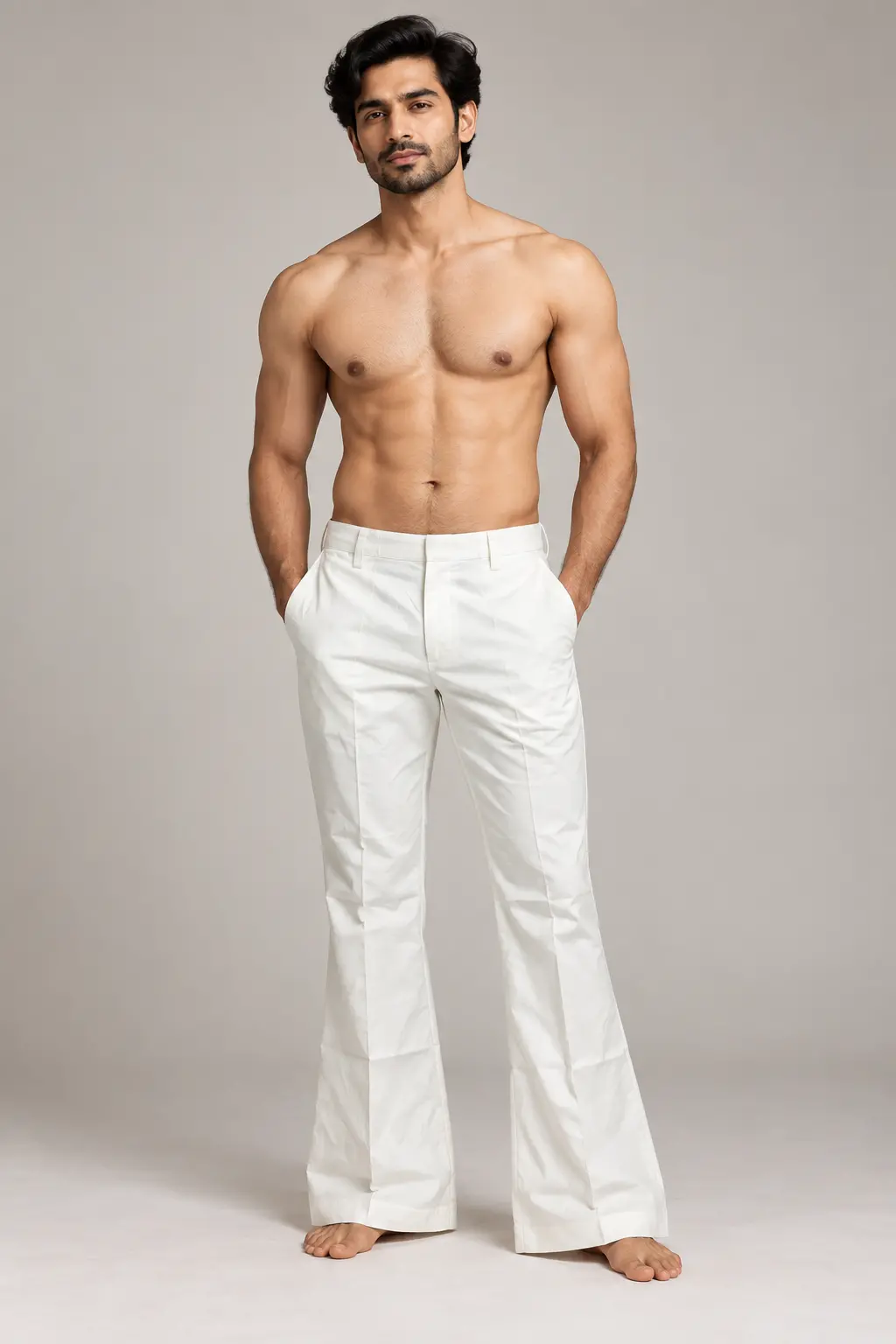 Men’s Bell Bottom Pajama with Structured Waist