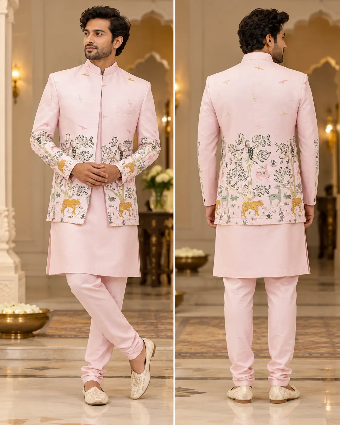 Men’s Designer Indo-Western Kurta Pajama Set