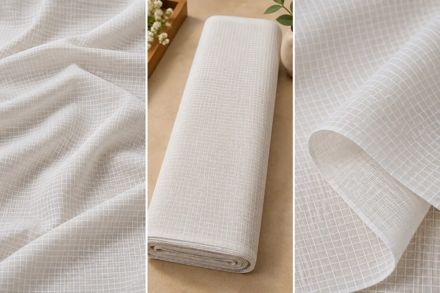 Premium Fine Check Textured Shirt Fabric