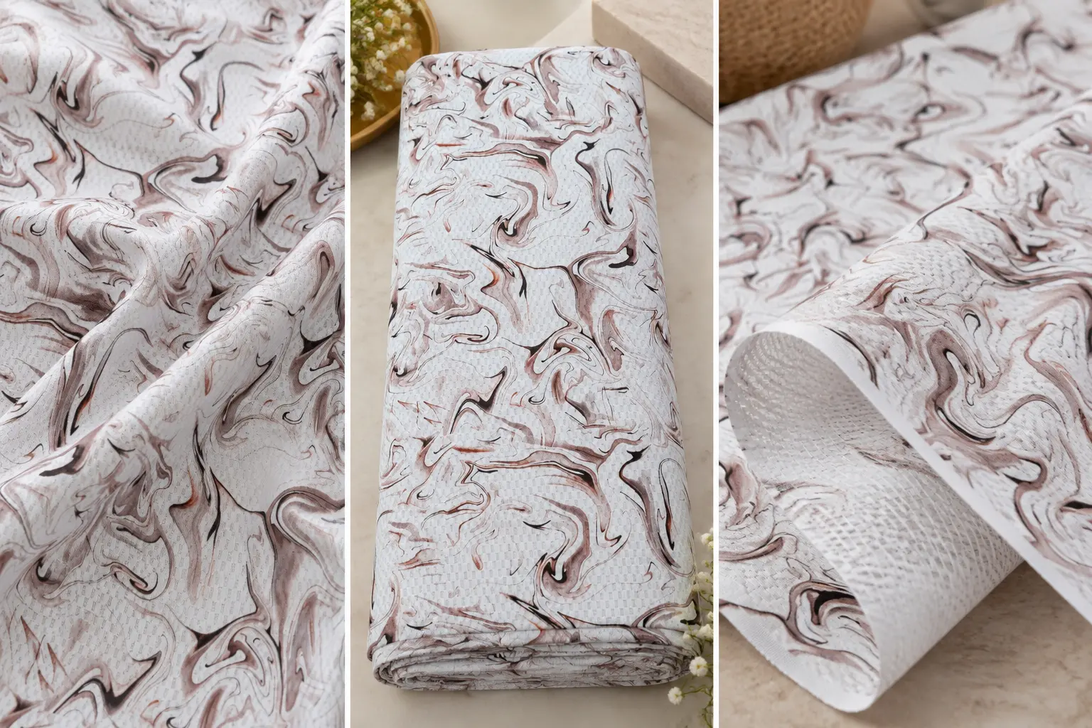 Premium Abstract Marble Pattern Shirt Fabric
