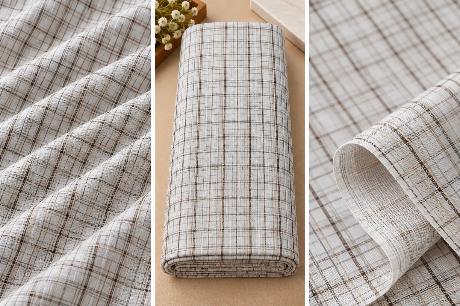 Premium Fine Check Shirt Fabric