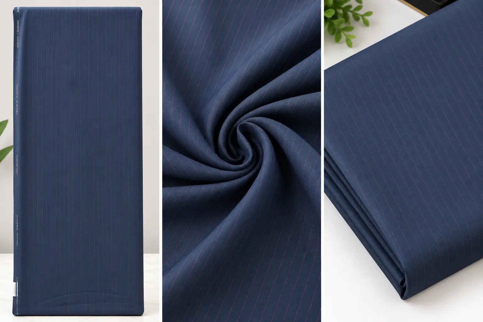 Premium Fine Pinstripe Suit Fabric