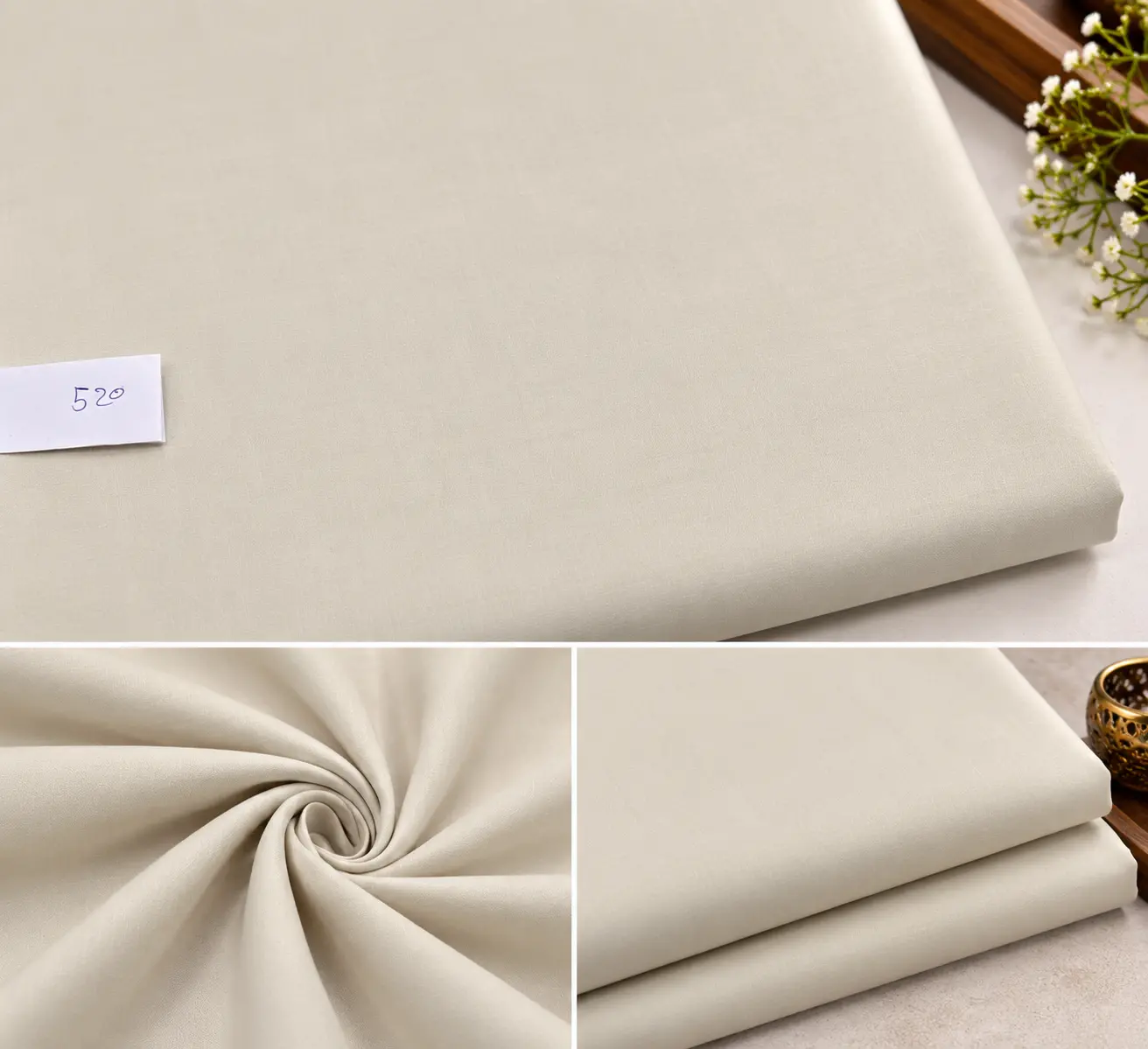 Premium Plain Men’s Shirting FabricA refined plain shirting fabric with a clean, subtle surface texture and an elegant minimal appearance. Its versatile look makes it suitable for tailored shirts for formal, office, occasion, and smart-casual styling. The