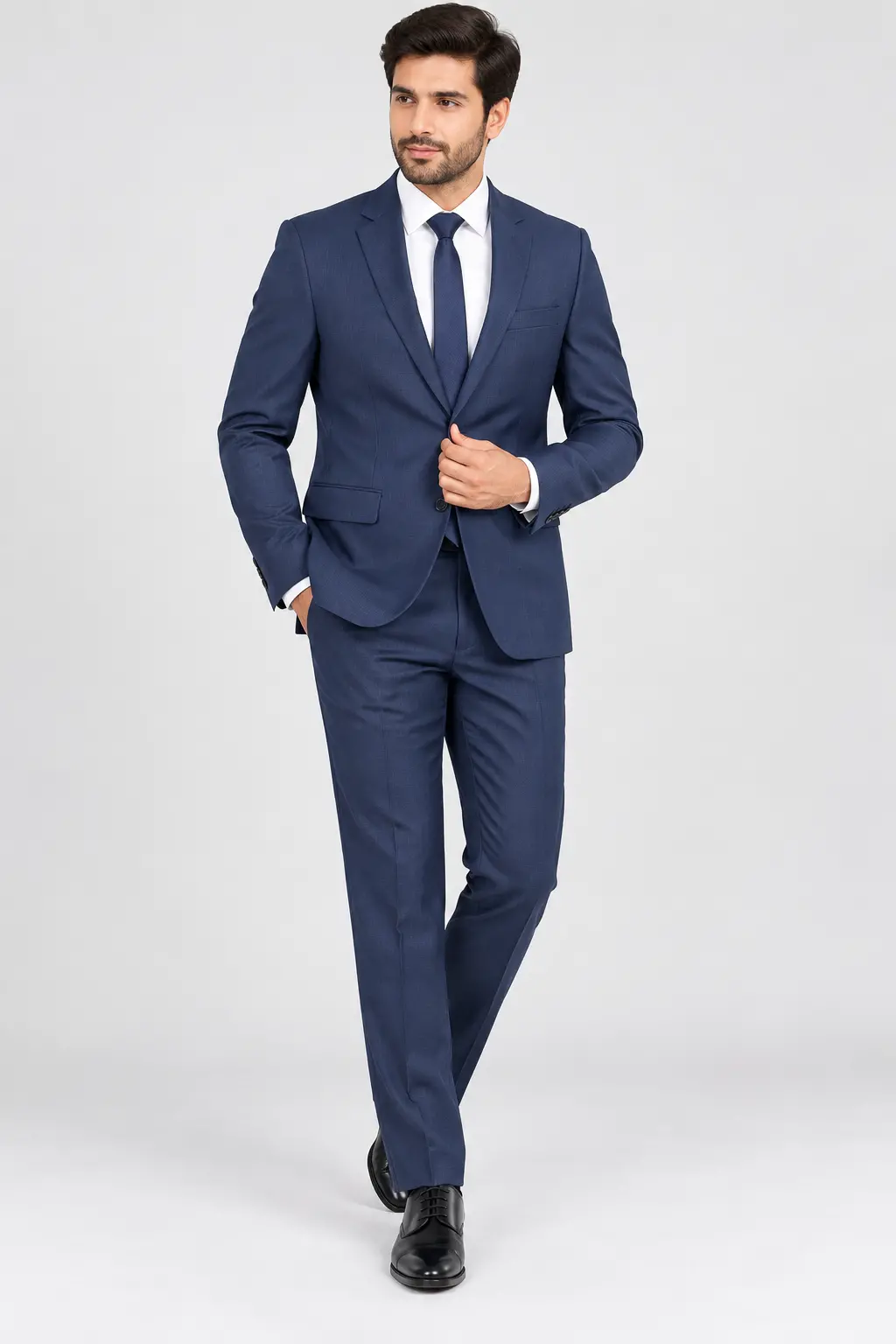 Men’s Navy Blue Slim Fit Formal Suit